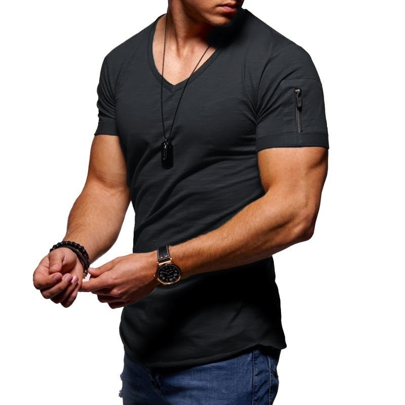Men's Slim Fit V-Neck T-Shirt