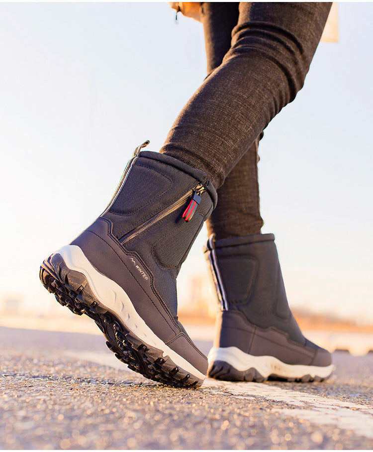 Women's Waterproof Winter Snow Boots with Side Zip