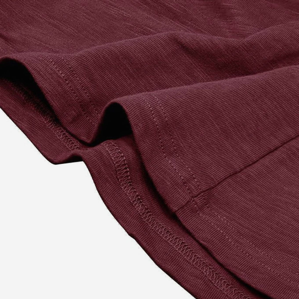 T-shirt Henley à manches longues pour homme avec patte de boutonnage