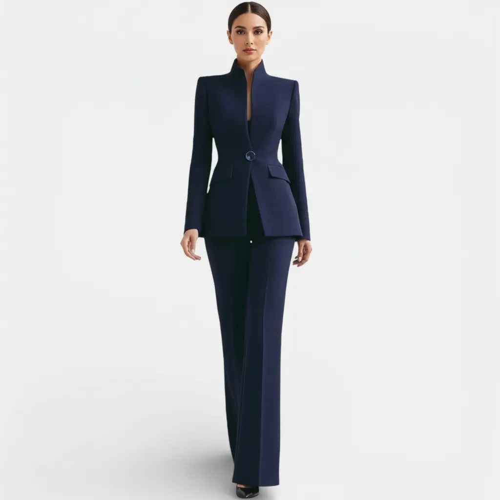 Women's Tailored Blazer & Wide Leg Trouser Suit