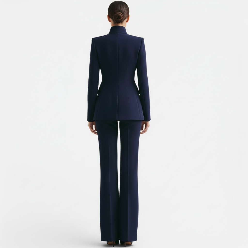 Women's Tailored Blazer & Wide Leg Trouser Suit