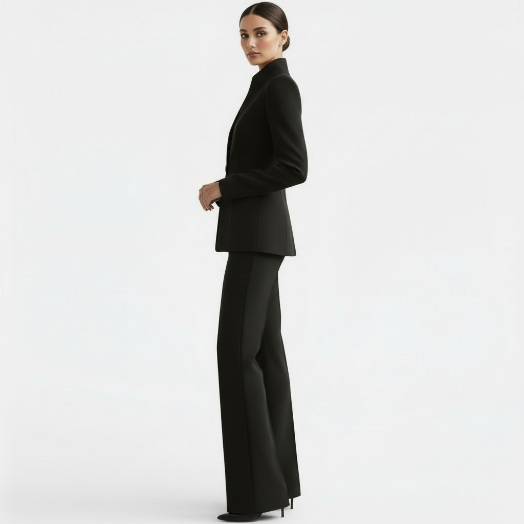Women's Tailored Blazer & Wide Leg Trouser Suit