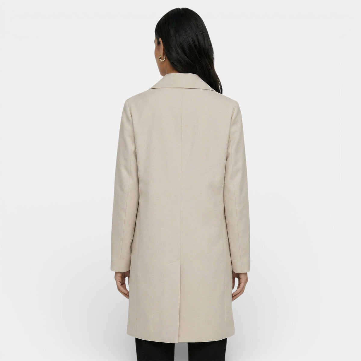 Women’s Single-Breasted Longline Coat