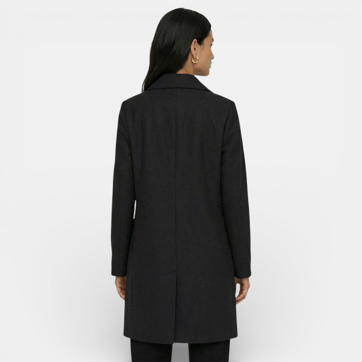Women’s Single-Breasted Longline Coat