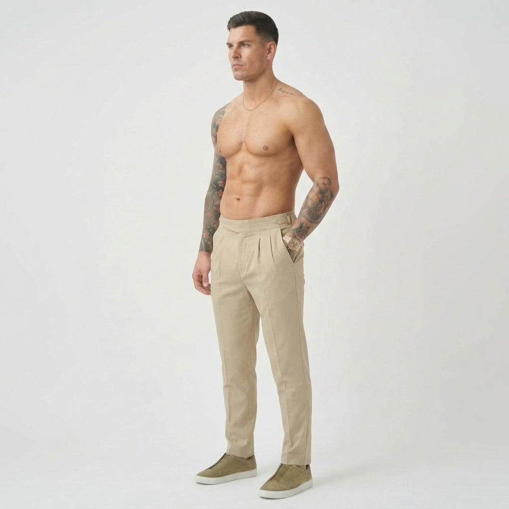 Men’s Pleated Tailored Trousers