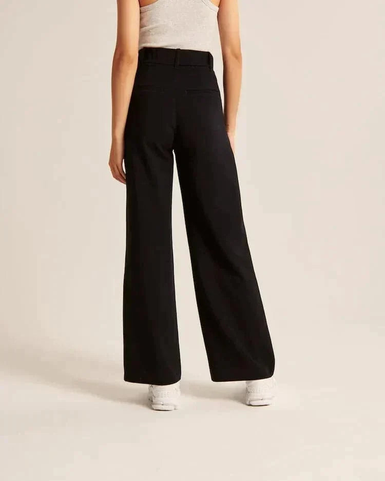 Women's High-Waisted Wide-Leg Trousers