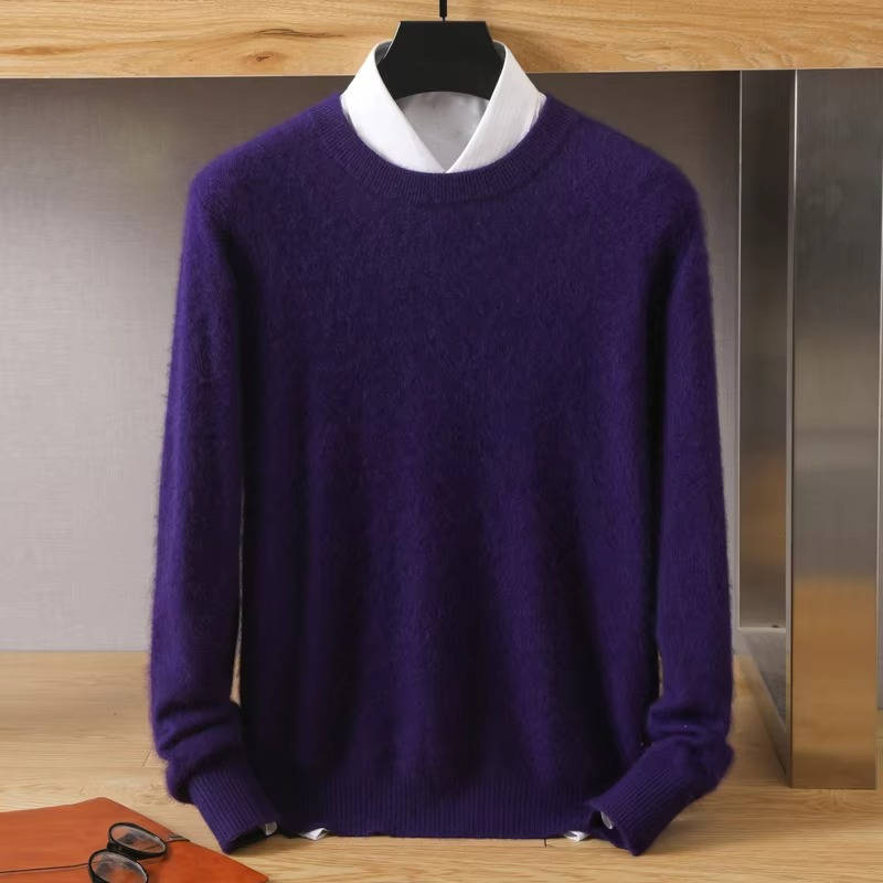 Men's Cashmere Crew Neck Jumper | Long Sleeve Pullover