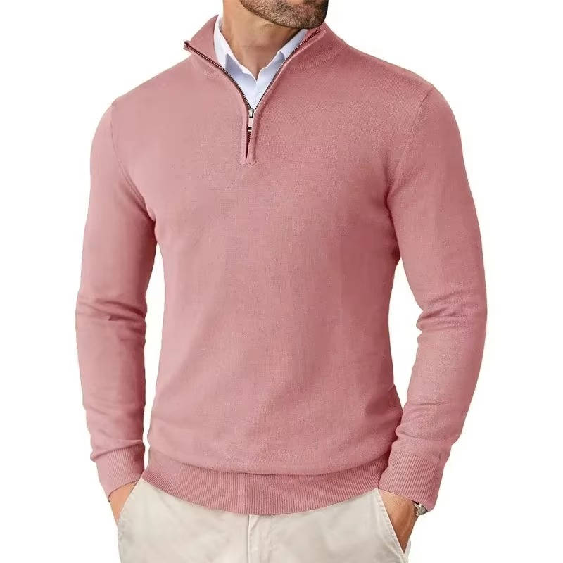 Men's Quarter Zip Pullover Sweater