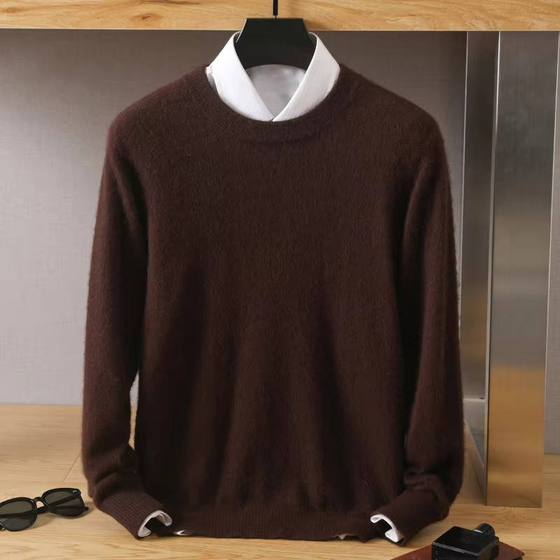 Men's Cashmere Crew Neck Jumper | Long Sleeve Pullover