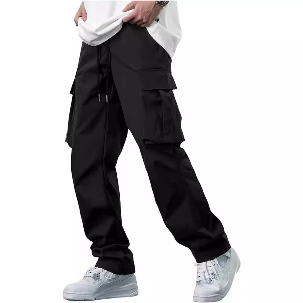 Pantalon cargo de jogging pour homme | Pantalon de survêtement extensible à cordon de serrage