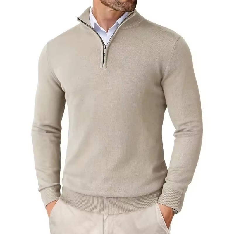 Men's Quarter Zip Pullover Sweater
