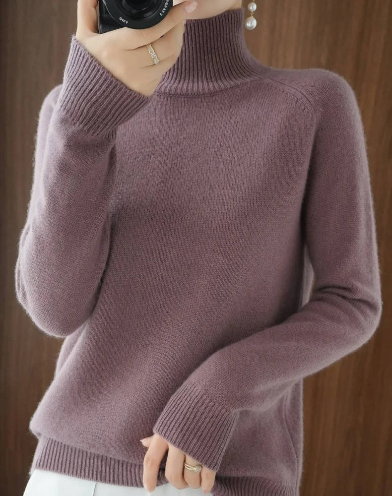 Women's Cashmere Turtleneck Jumper