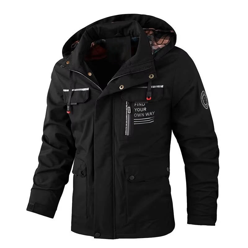 Veste d'hiver légère à capuche pour homme