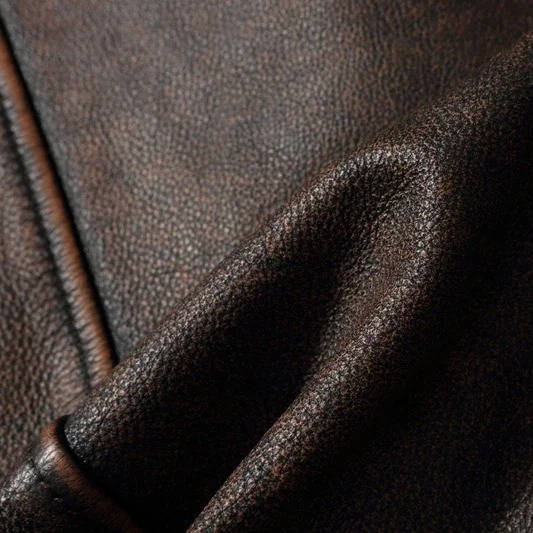 Men's Quilted Leather Motorcycle Jacket