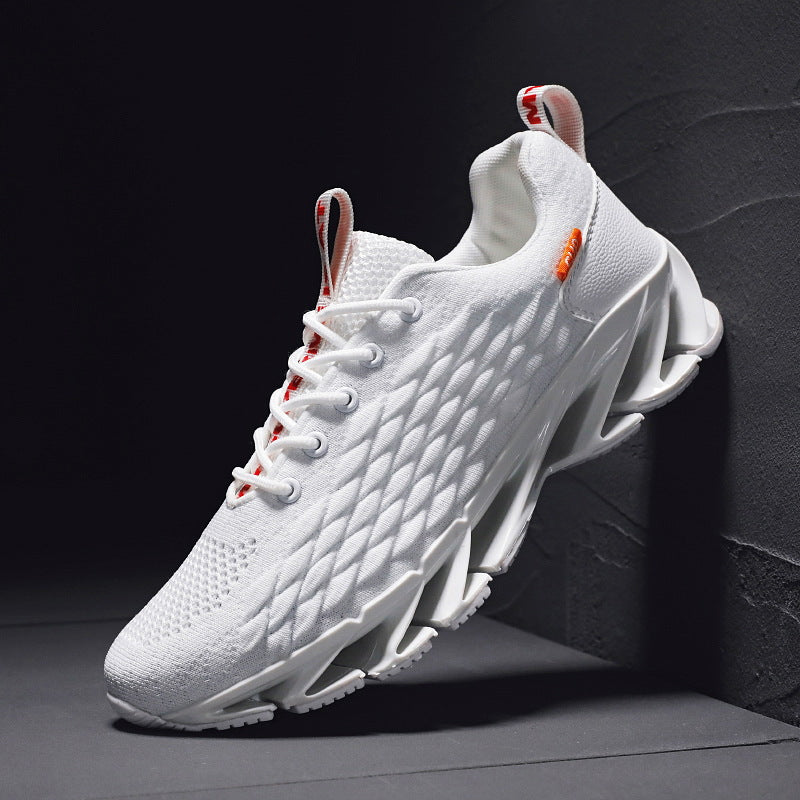 Baskets de course en mesh avec semelle de style lame