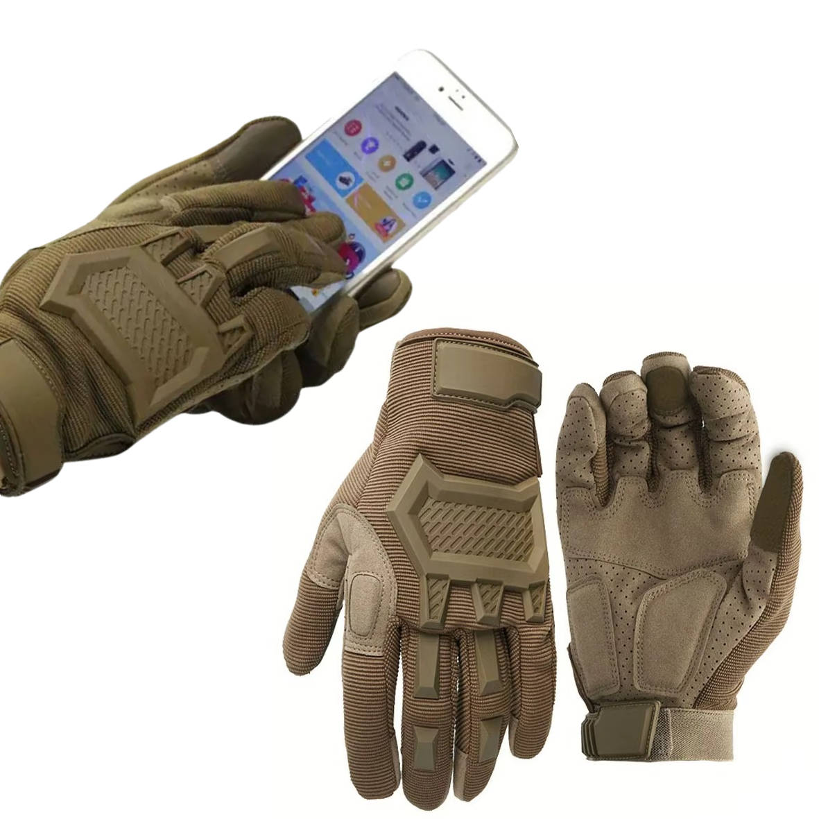 Men's Touchscreen Tactical Gloves | Full Finger Cycling Gloves