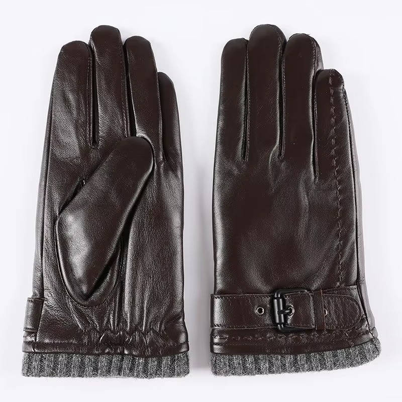 Men's Leather Gloves | Sheepskin Lined Winter Gloves