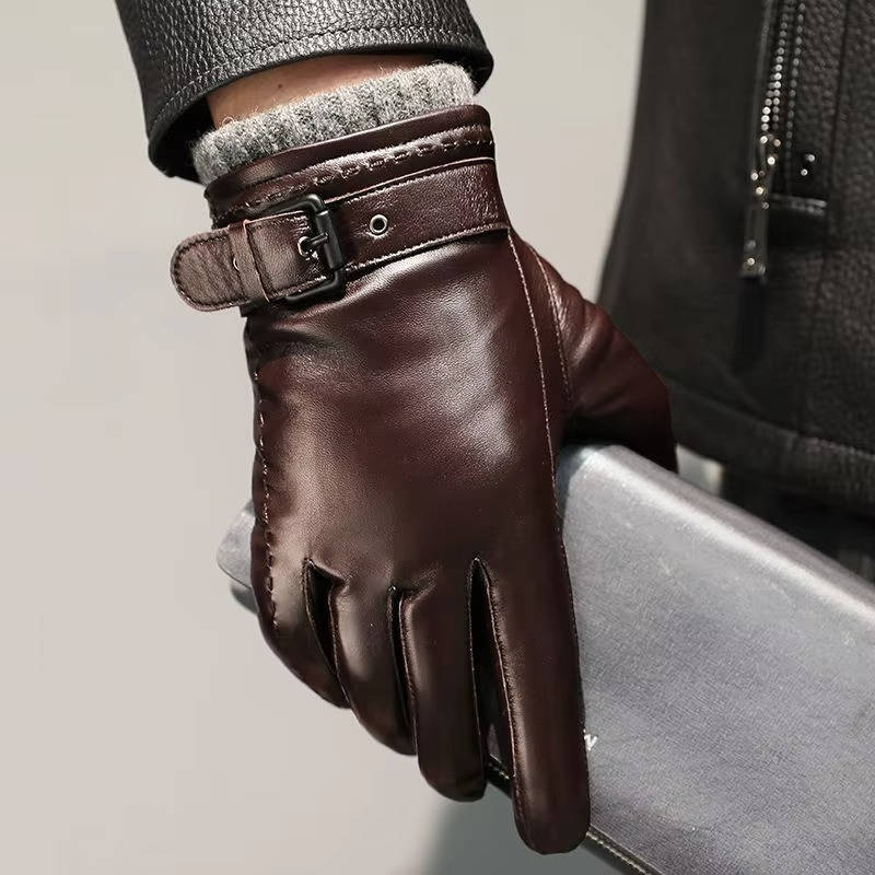Men's Leather Gloves | Sheepskin Lined Winter Gloves