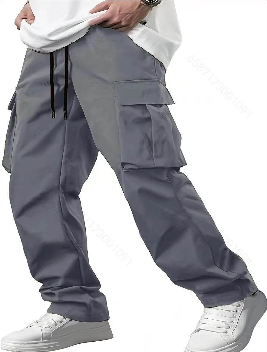 Pantalon cargo de jogging pour homme | Pantalon de survêtement extensible à cordon de serrage