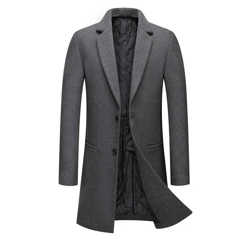 Men's Camel Wool Blend Overcoat | Single Breasted