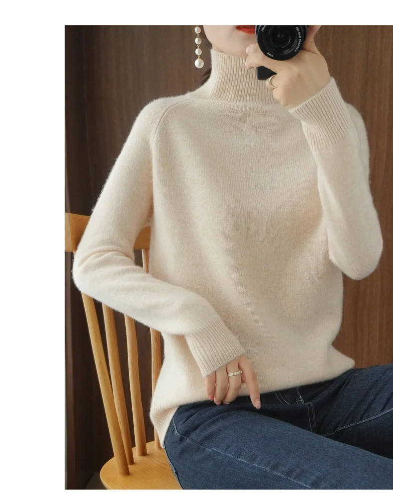 Women's Cashmere Turtleneck Jumper