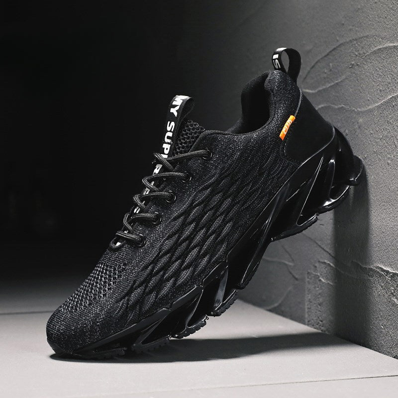 Baskets de course en mesh avec semelle de style lame