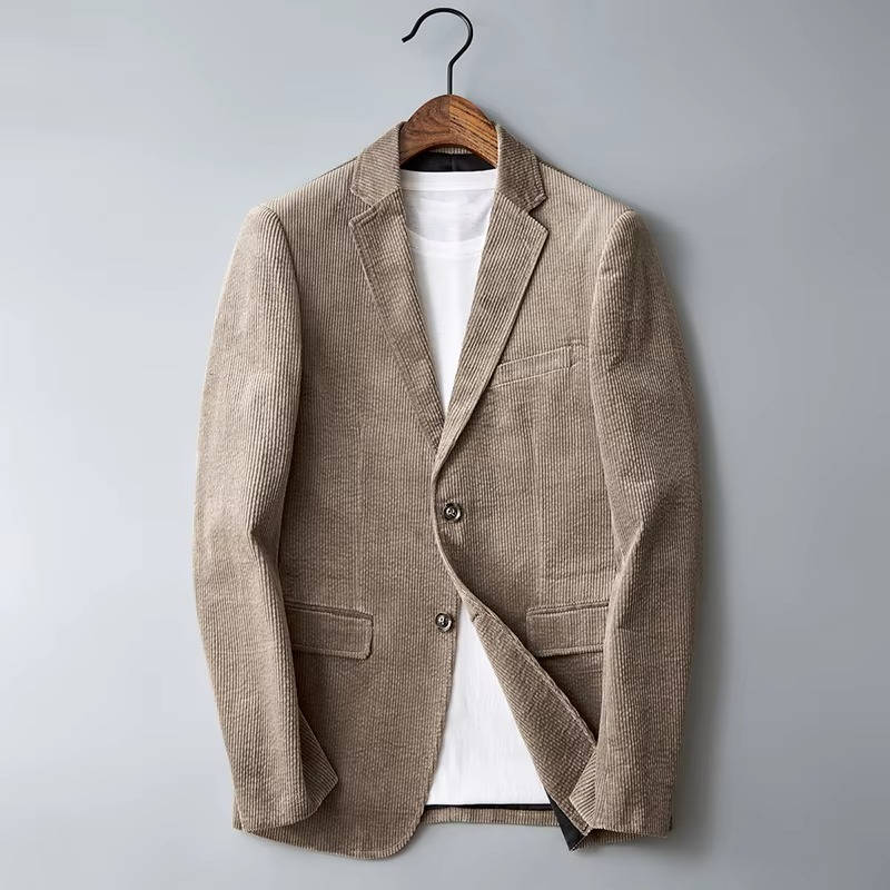 Veste blazer en velours côtelé pour homme