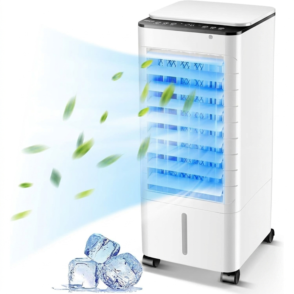 Floor-Standing Air Cooler with Louvered Vent