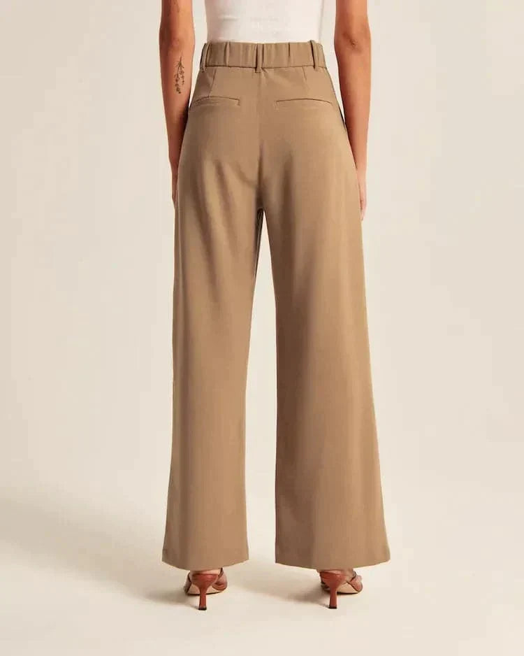 Women's High-Waisted Wide-Leg Trousers