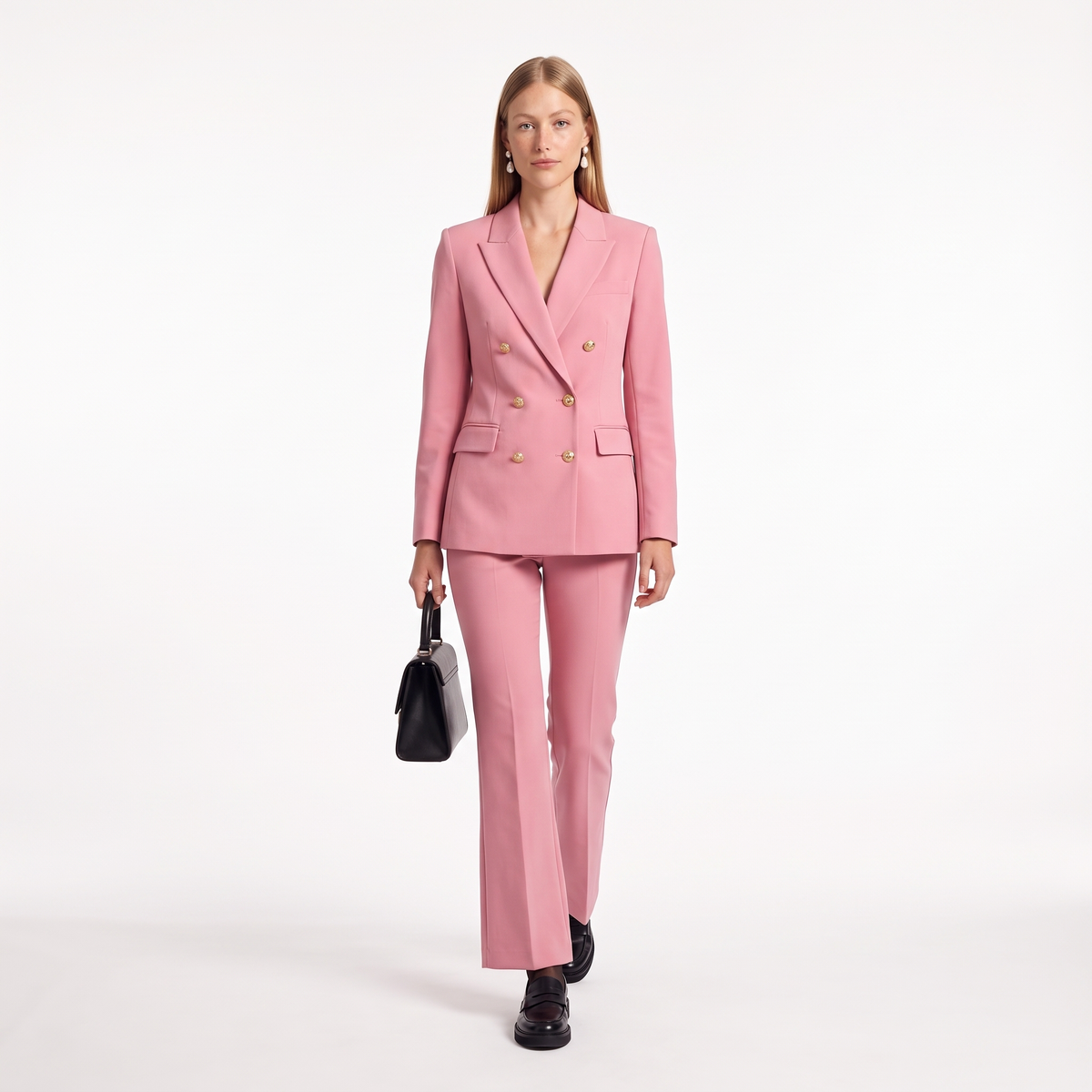 Women’s Double-Breasted Blazer & Tailored Trouser Set