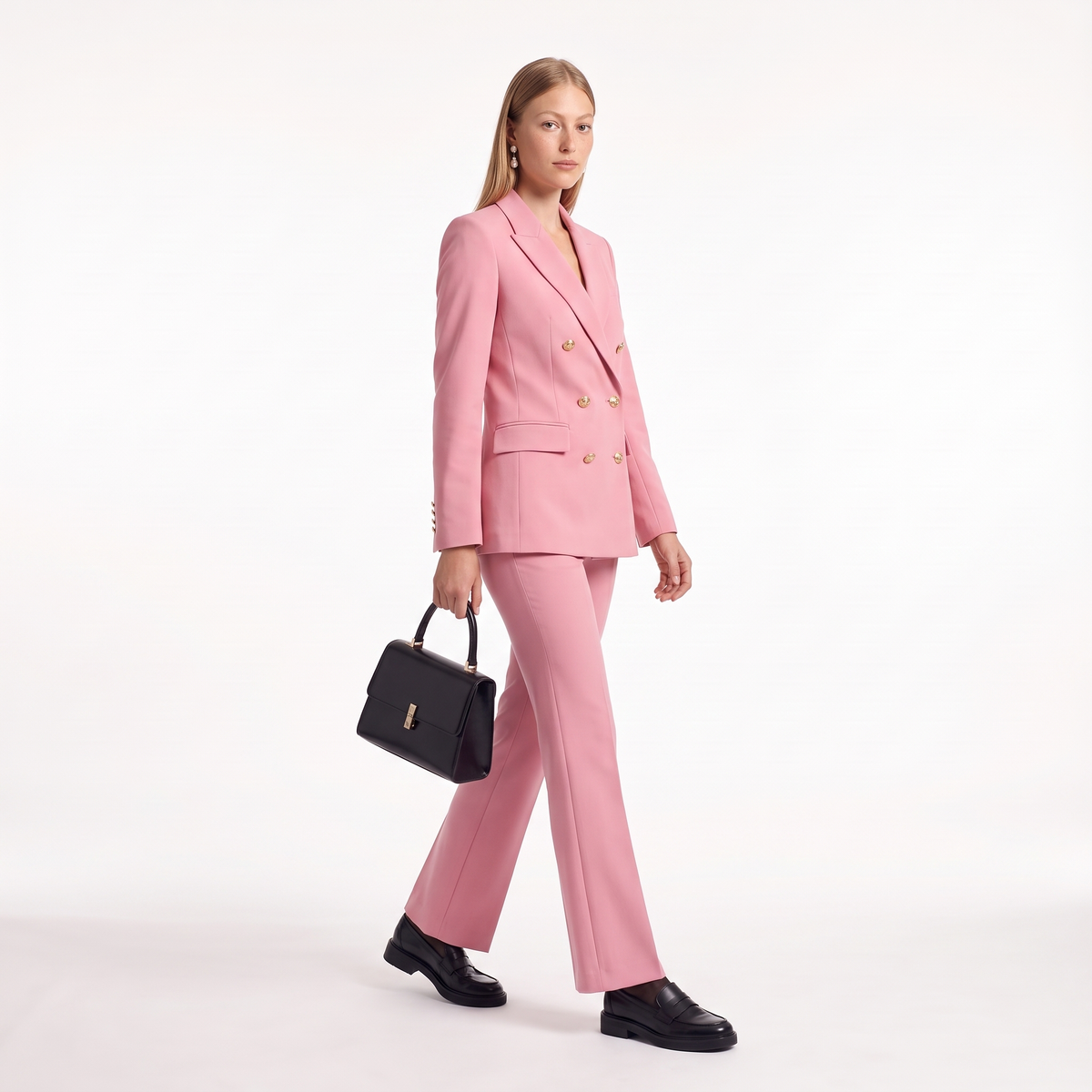 Women’s Double-Breasted Blazer & Tailored Trouser Set