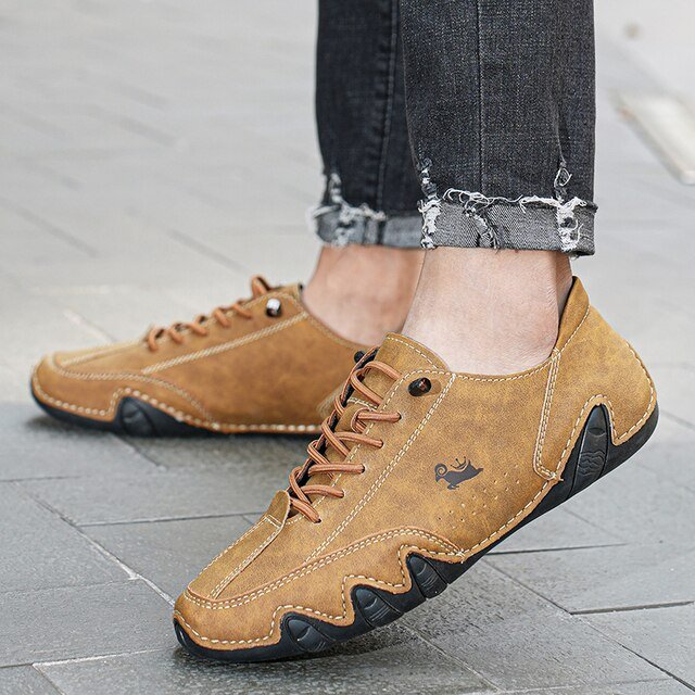 Men's Barefoot Leather Walking Trainers