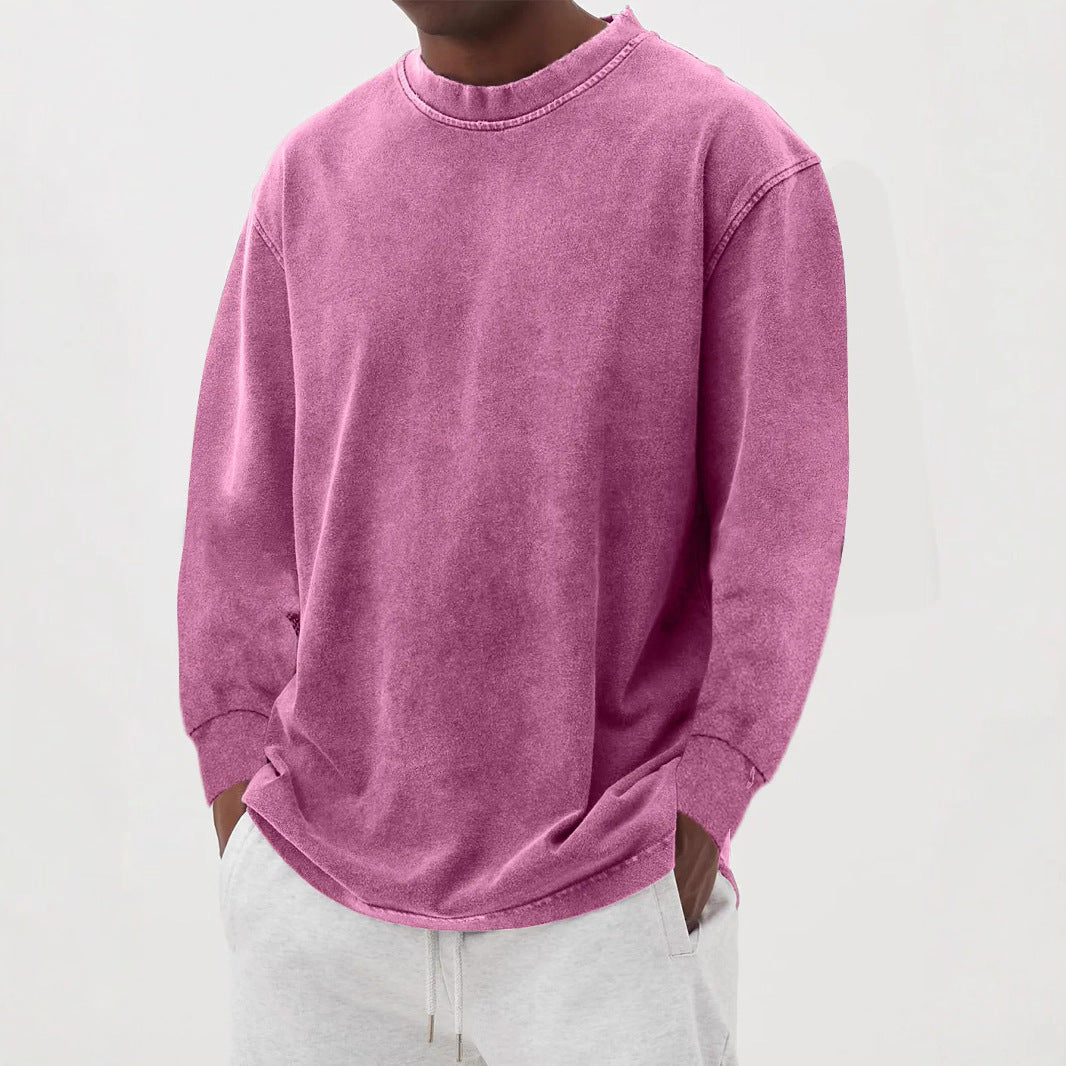 Men's Oversized Long Sleeve Crew Neck Sweatshirt