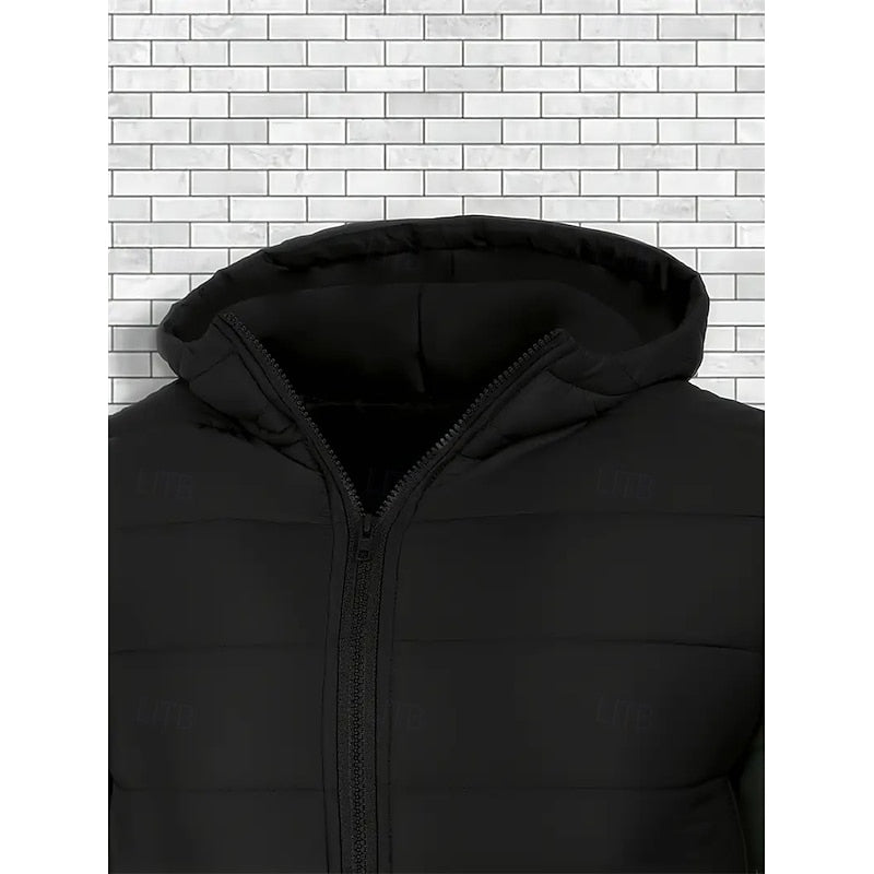 Veste matelassée bouffante pour femme | Manteau d’hiver à capuche