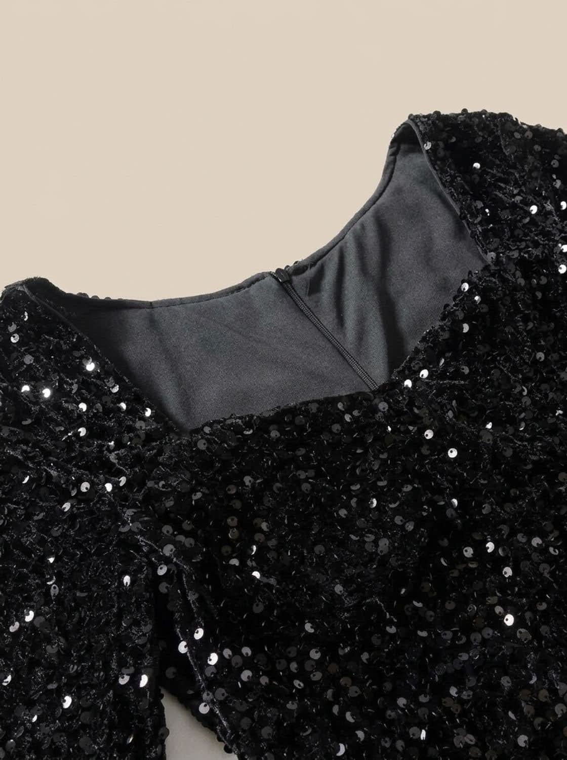 Women's Sequin Sweetheart Mini Dress