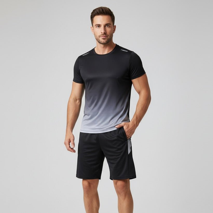Men's Quick Dry Sports T-Shirt and Shorts Set