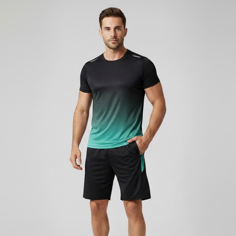 Men's Quick Dry Sports T-Shirt and Shorts Set
