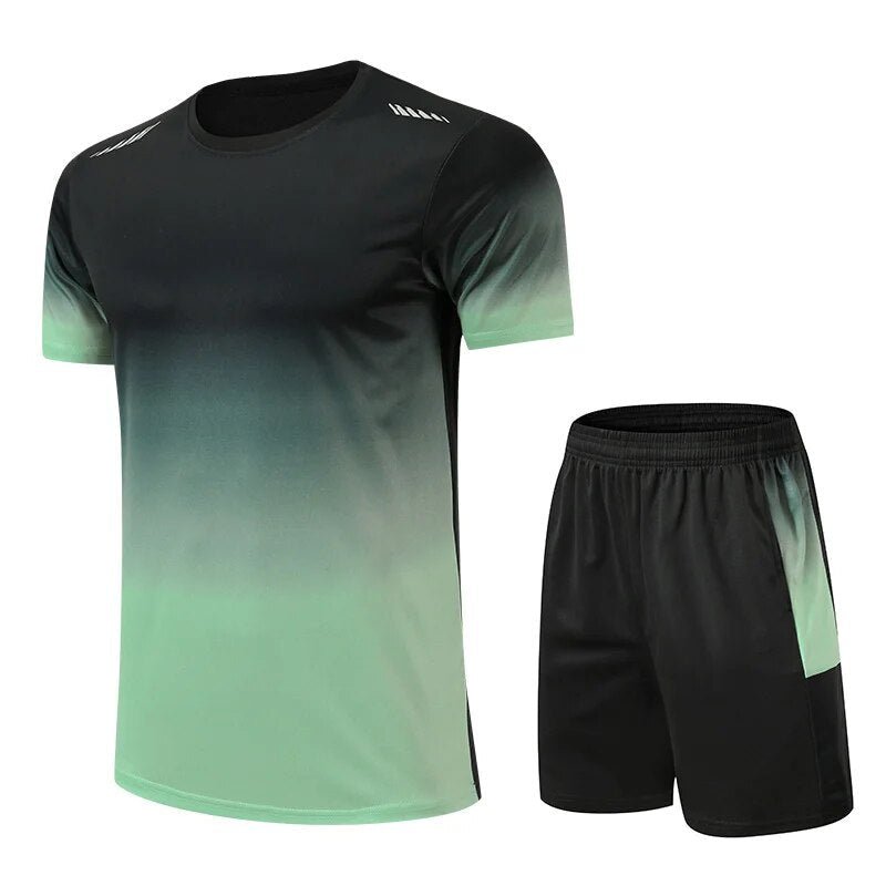 Men's Quick Dry Sports T-Shirt and Shorts Set