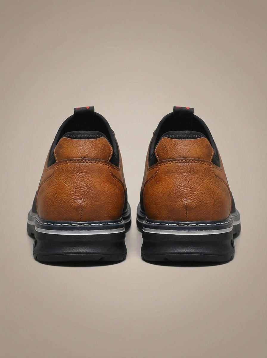 Men's Leather Derby Shoes | Smart Casual Lace-Up Brogues