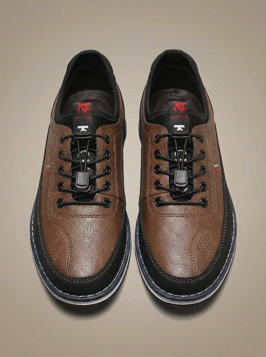 Men's Leather Derby Shoes | Smart Casual Lace-Up Brogues