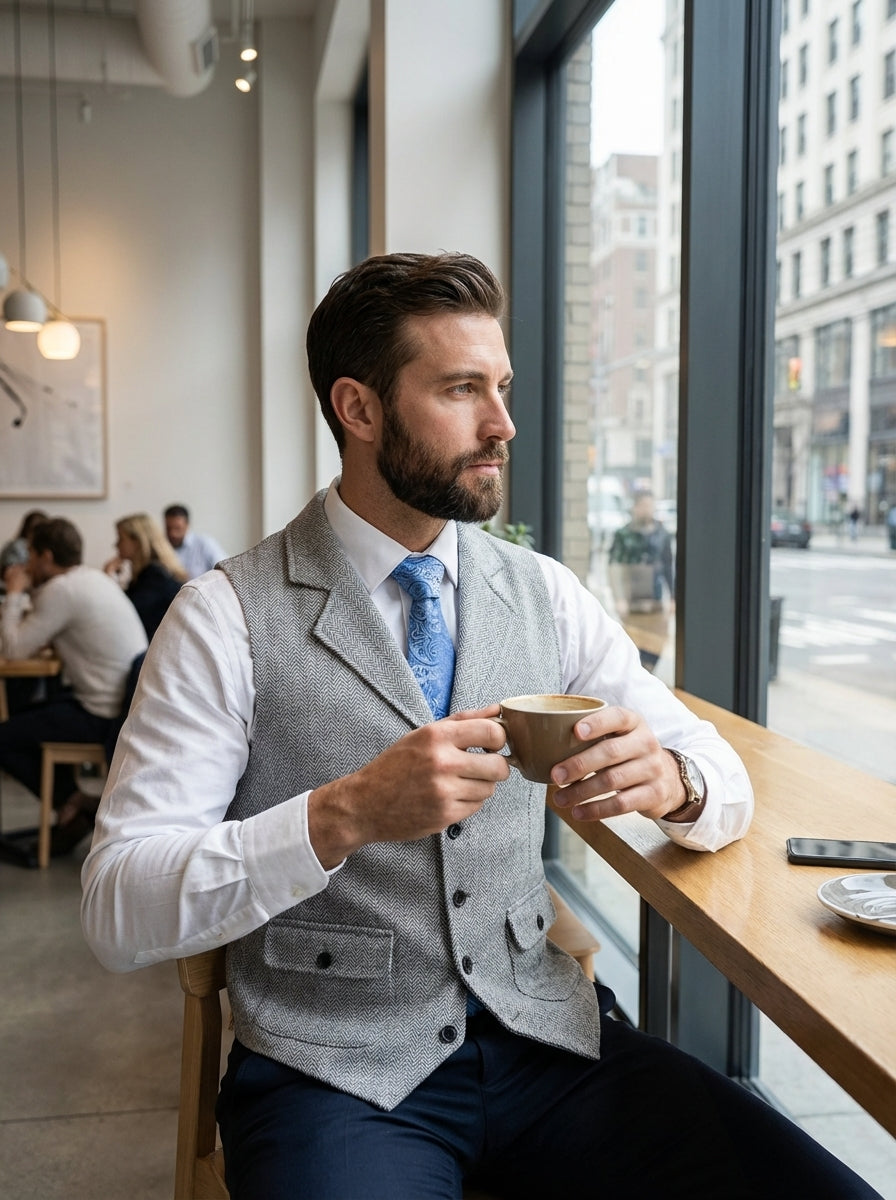 Gilet habillé pour homme | Gilet ajusté pour mariage et occasions élégantes