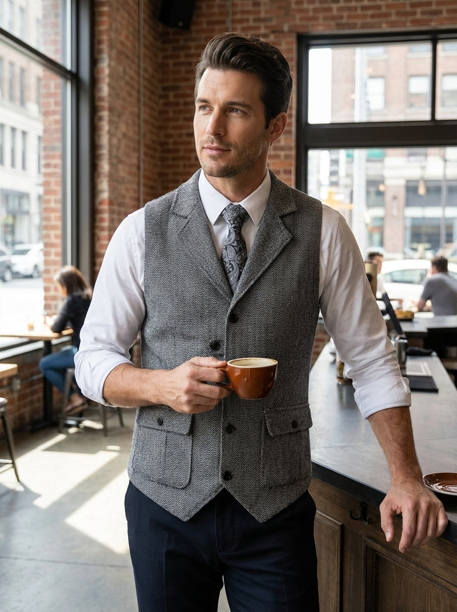 Gilet habillé pour homme | Gilet ajusté pour mariage et occasions élégantes