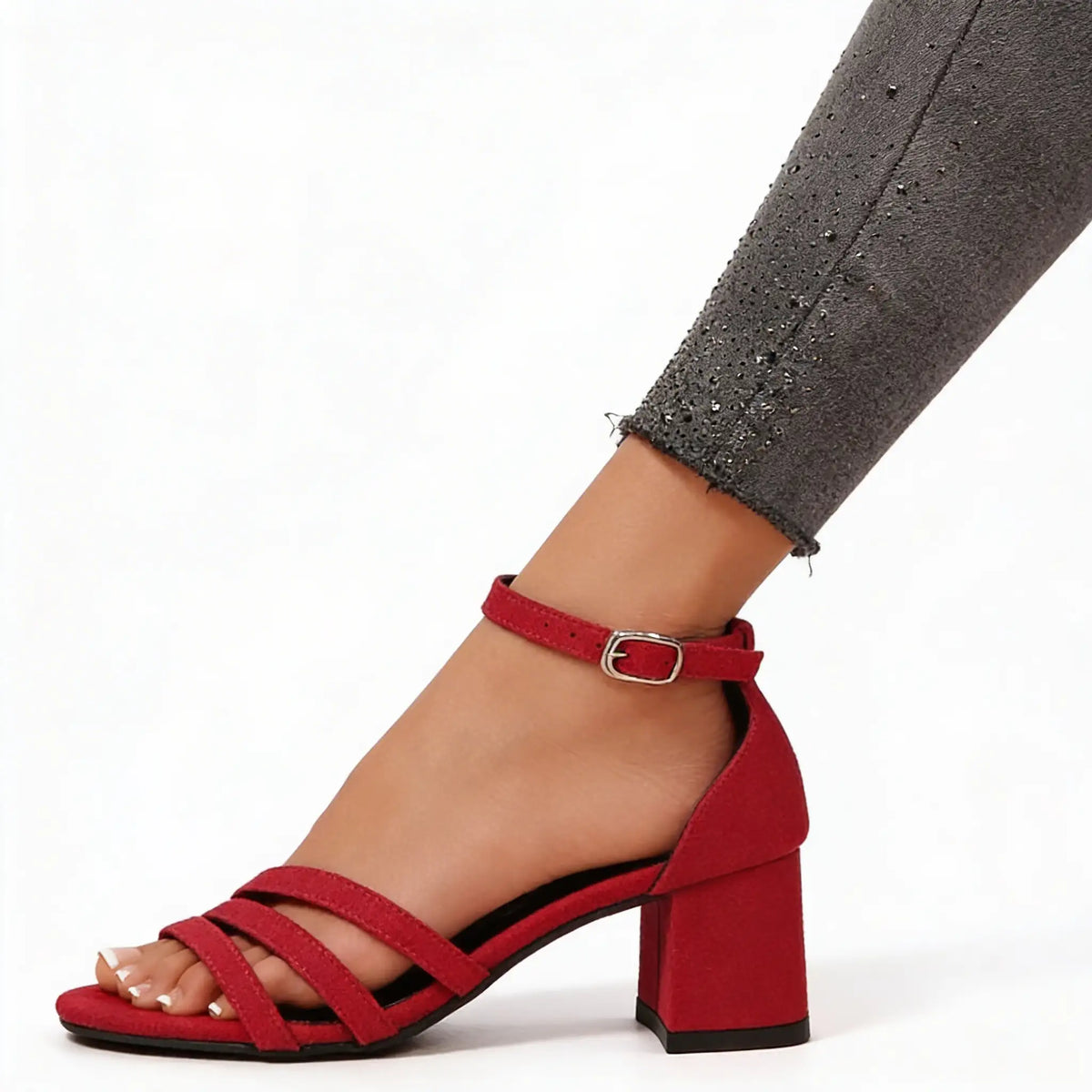 Escarpins à talon carré pour femme | Escarpins élégants à talon moyen