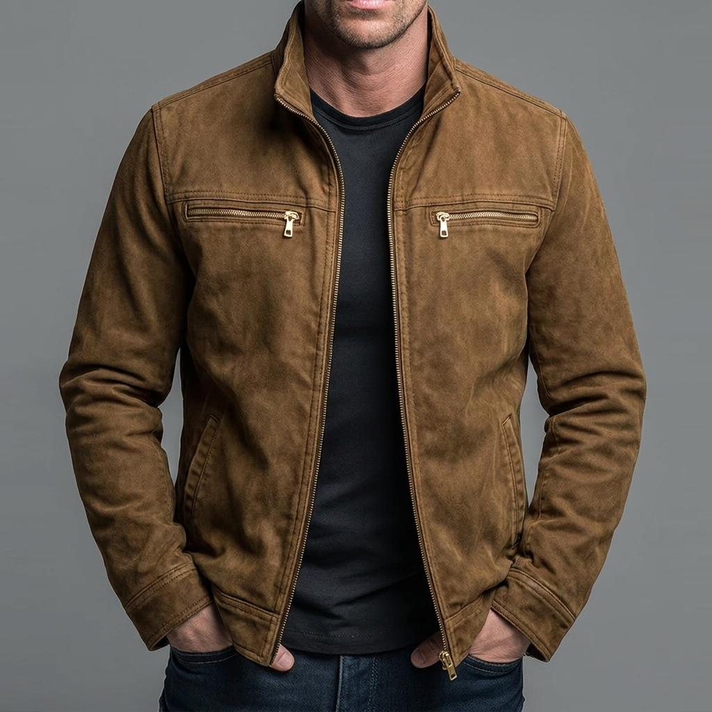 Men's Zip Front Utility Jacket