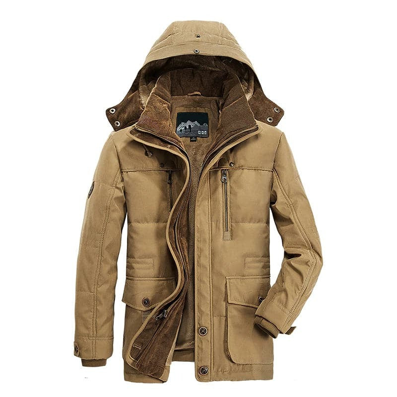 Veste d'hiver à capuche pour homme | manteau d'extérieur isolant