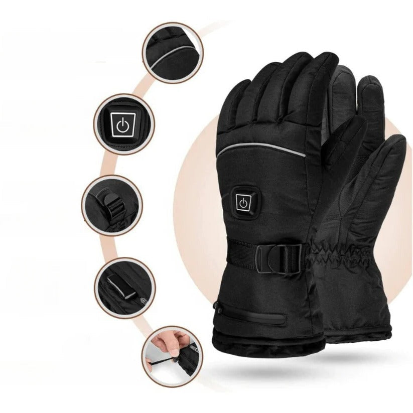Rechargeable Heated Gloves | Adjustable Temperature Winter Gloves