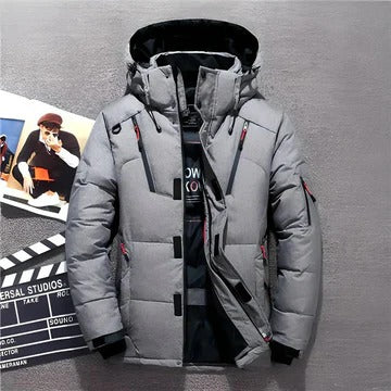 Men's Insulated Winter Jacket | Hooded Puffer Coat