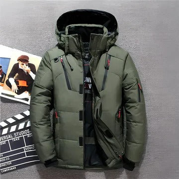 Men's Insulated Winter Jacket | Hooded Puffer Coat