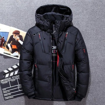 Men's Insulated Winter Jacket | Hooded Puffer Coat