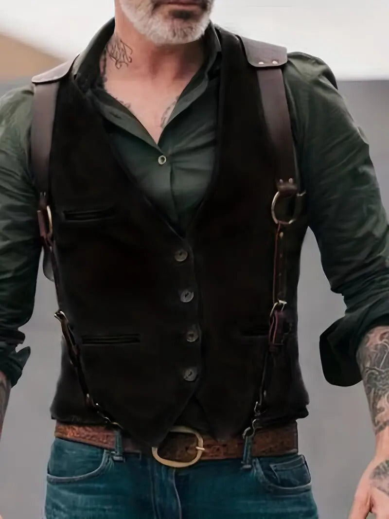 Gilet traditionnel pour homme | Gilet classique d'inspiration vintage